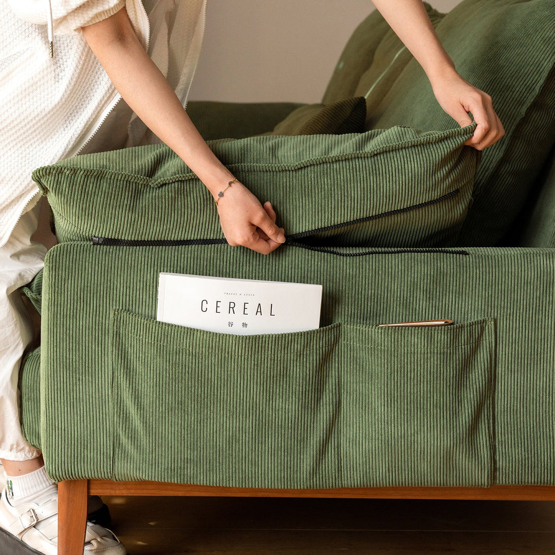 Scandinavian Premium Corduroy Velvet Fabric Removable Sofa Cover