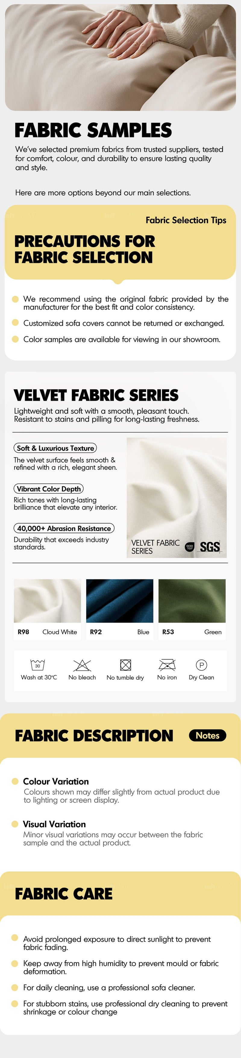 Scandinavian Premium Cotton Fabric Removable Sofa Cover More Details and Instruction_3