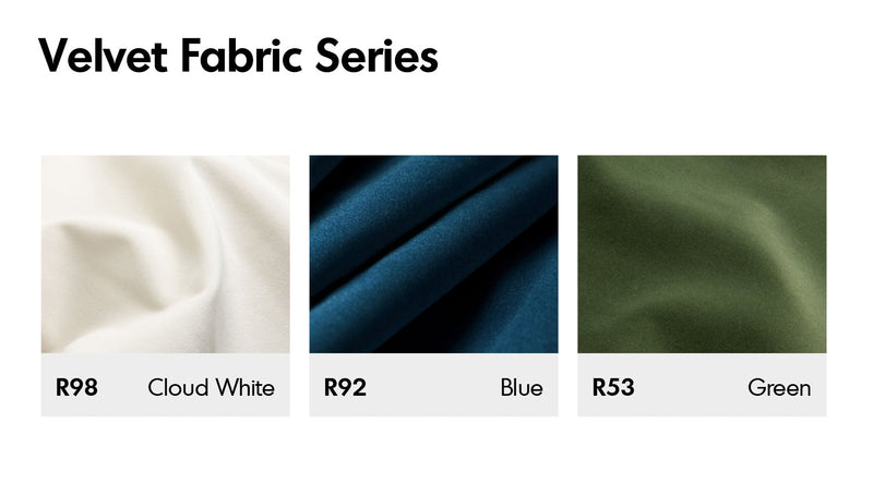 Scandinavian Premium Velvet Fabric Removable Sofa Cover Color Swatches