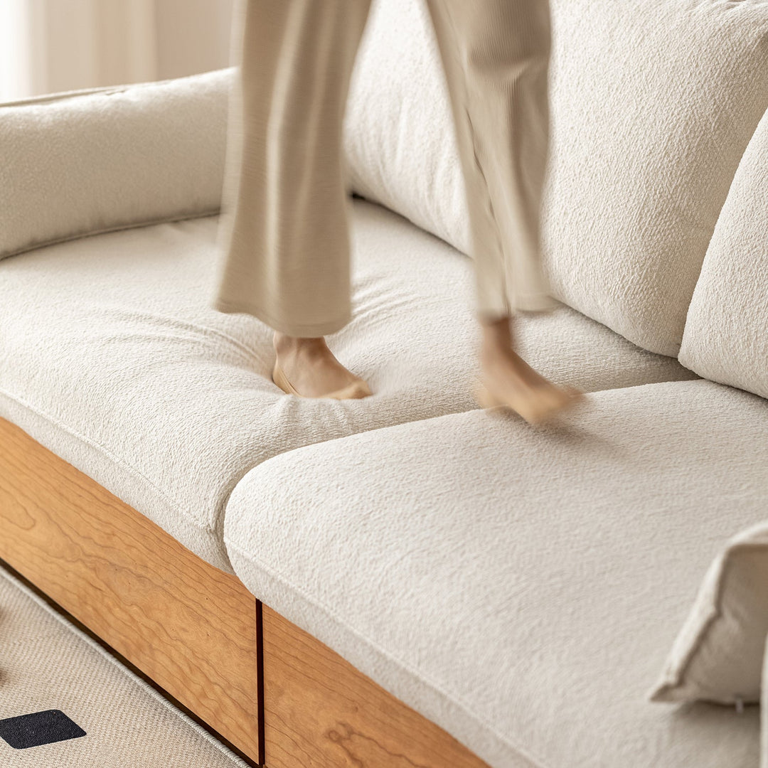 Scandinavian Premium Boucle Fabric Removable Sofa Cover