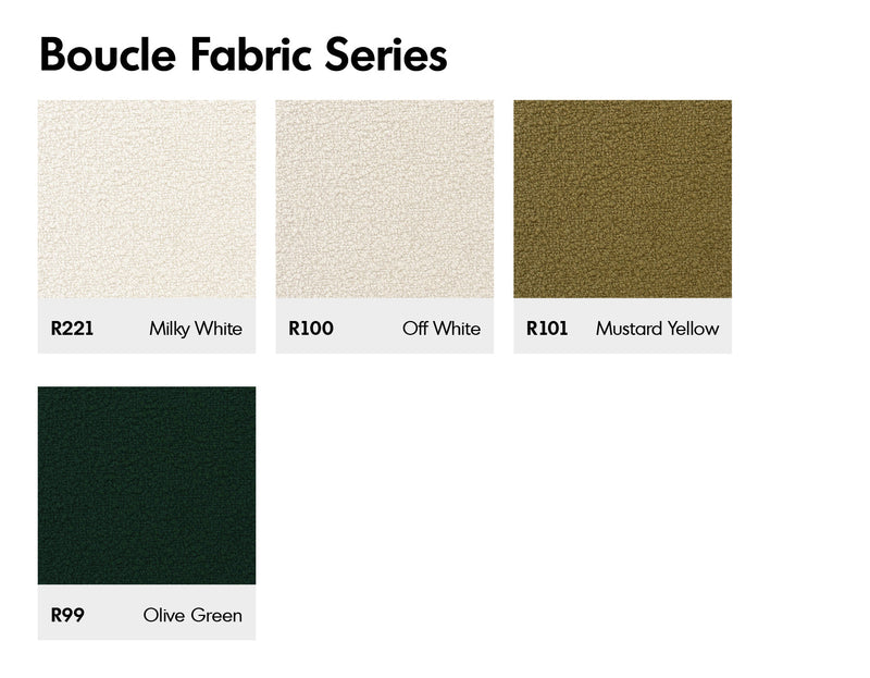 Scandinavian Premium Boucle Fabric Removable Sofa Cover Color Swatches