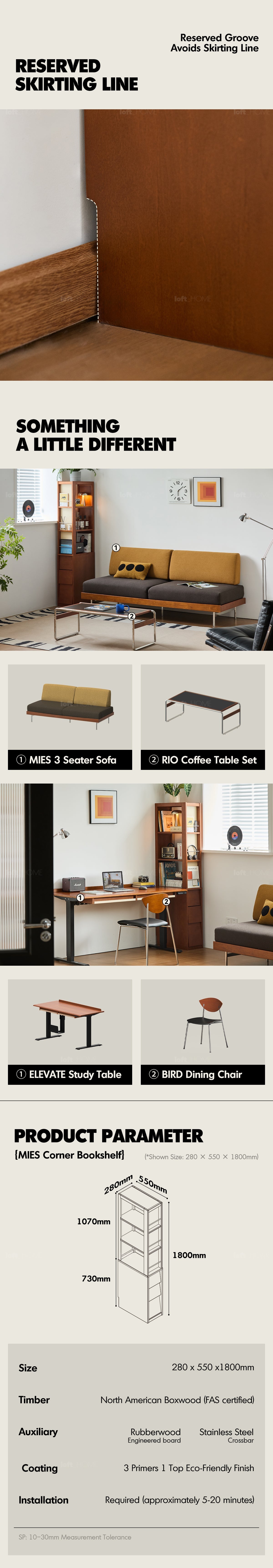 Bauhaus Boxwood Corner Bookshelf MIES More Details and Instruction_3