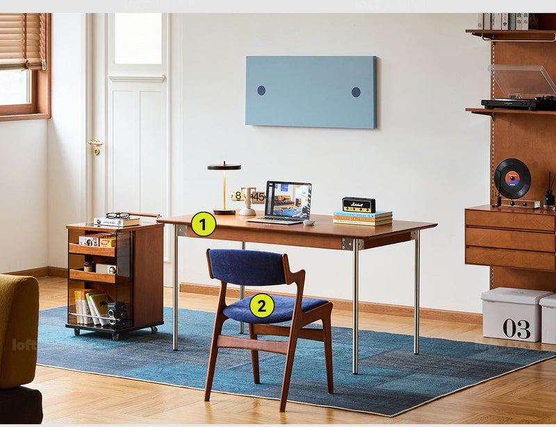 Bauhaus Boxwood Wheeled Trolley Side Table MOONRISE More Details and Instruction_9