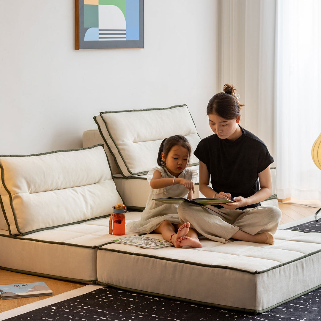 Scandinavian Cat Scratch Resistant Fabric Modular 1 Seater Sofa TIERED