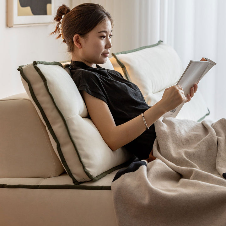 Scandinavian Cat Scratch Resistant Fabric Modular 1 Seater Sofa TIERED