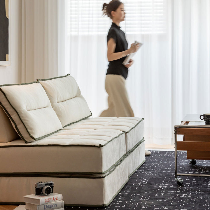 Scandinavian Cat Scratch Resistant Fabric Modular 1 Seater Sofa TIERED