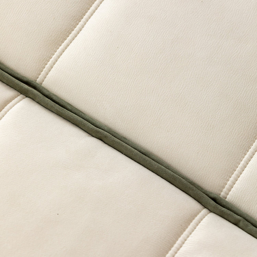 Scandinavian cat scratch resistant fabric modular 1 seater sofa tiered detail 11.