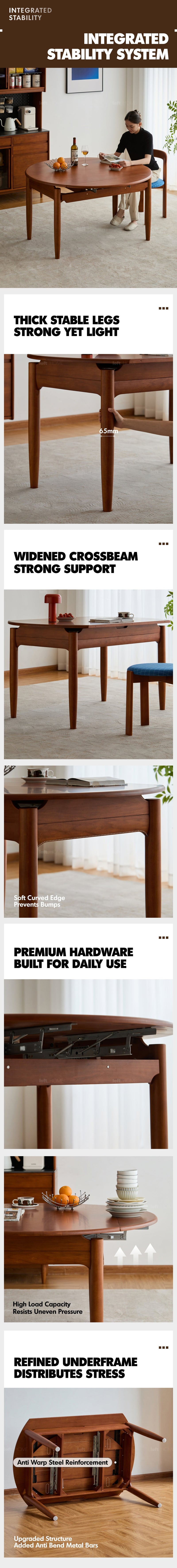 Vintage Boxwood Extendable Dining Table MINIMA More Details and Instruction_6