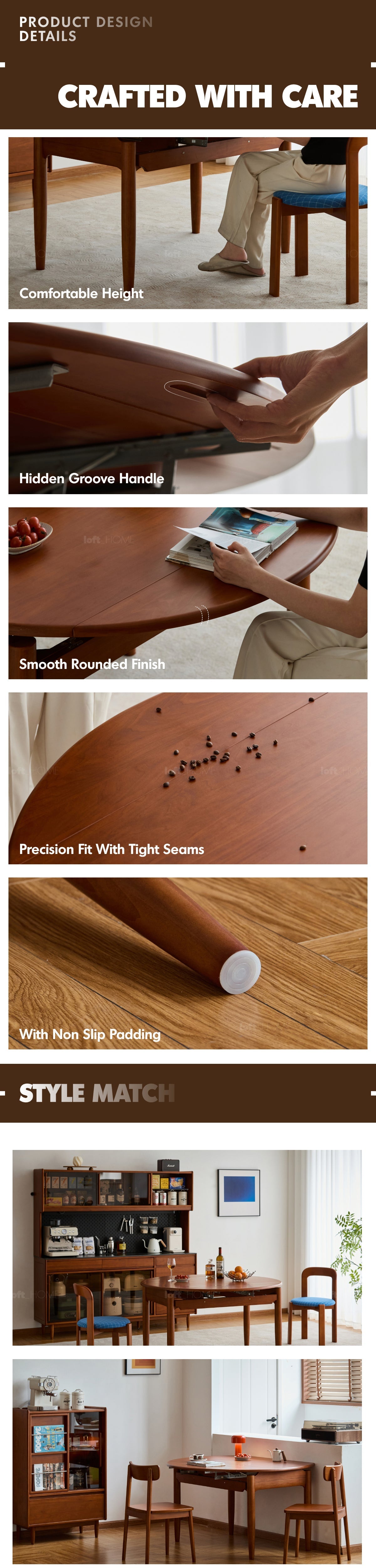 Vintage Boxwood Extendable Dining Table MINIMA More Details and Instruction_8