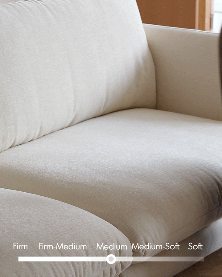 Minimalist Cotton Fabric 4 Seater Sofa COMO