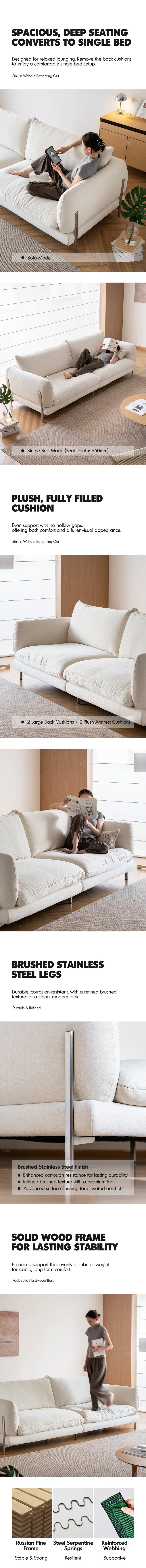 Minimalist Cotton Fabric 4 Seater Sofa COMO More Details and Instruction_6