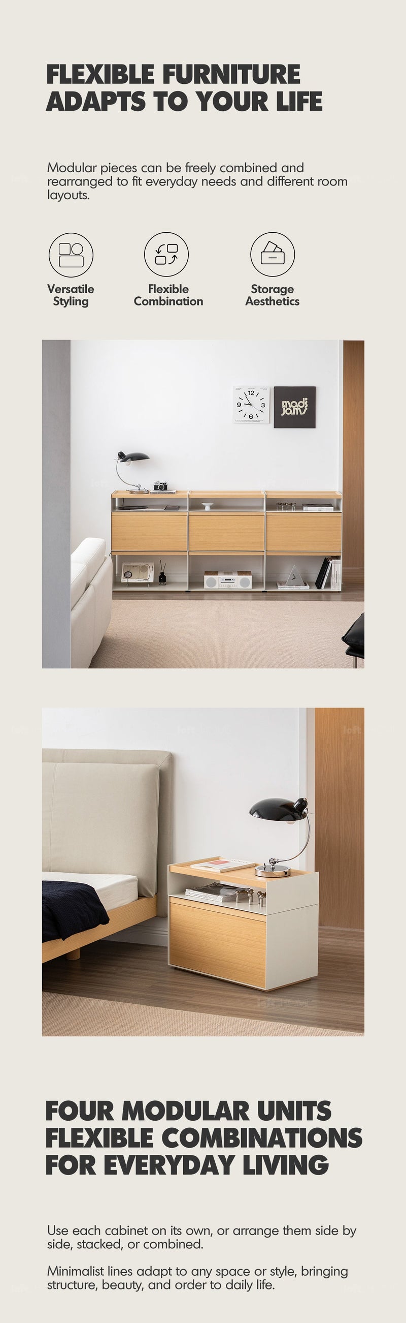 Minimalist Ash Wood Veneer Modular Cabinet AESOP More Details and Instruction_3