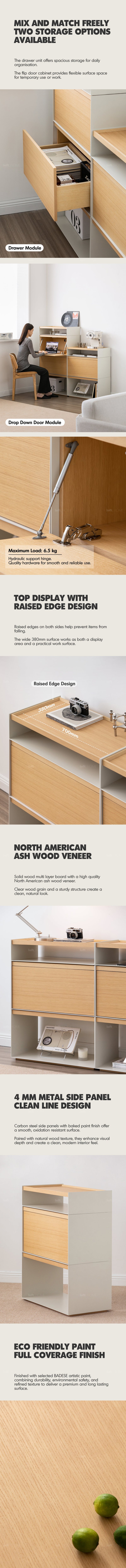 Minimalist Ash Wood Veneer Modular Cabinet AESOP More Details and Instruction_7