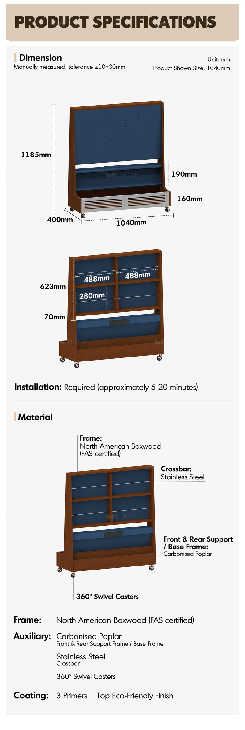 Bauhaus Boxwood TV Hanger MIES More Details and Instruction_14