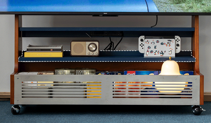 Bauhaus boxwood tv hanger mies primary product view.