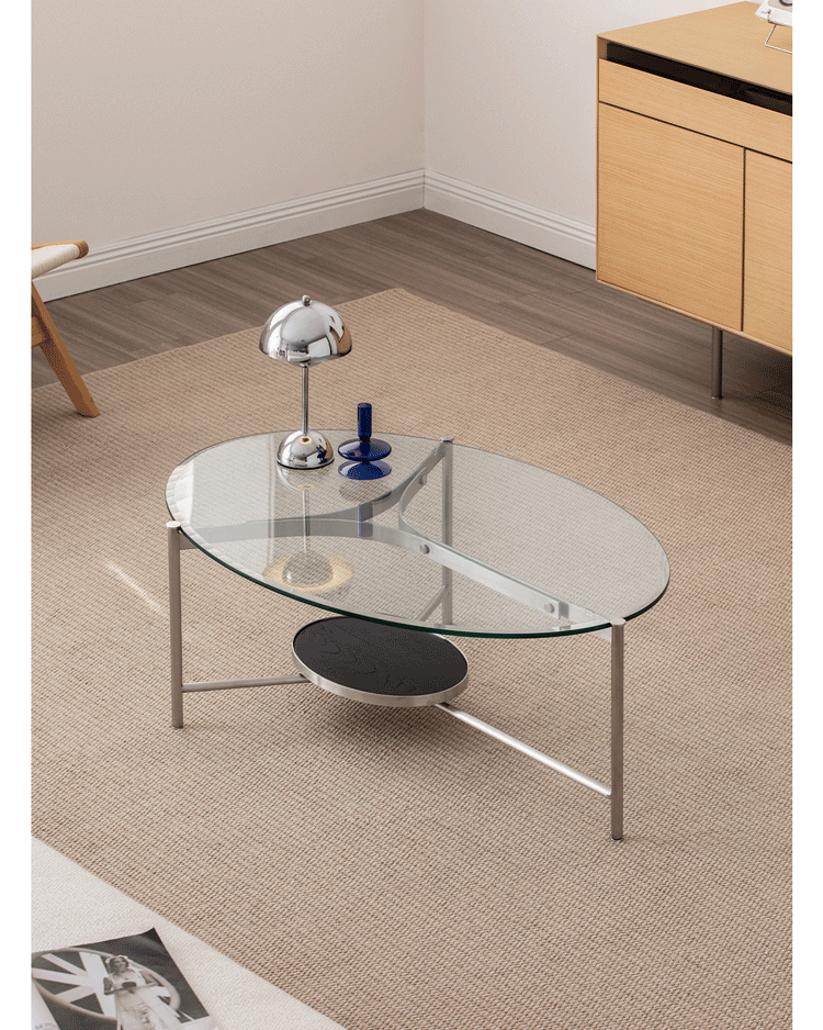 Minimalist Tempered Glass Coffee Table ICELAND