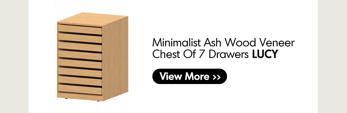 Minimalist Ash Wood Veneer Platform Floating Bed WINTER More Details and Instruction_6