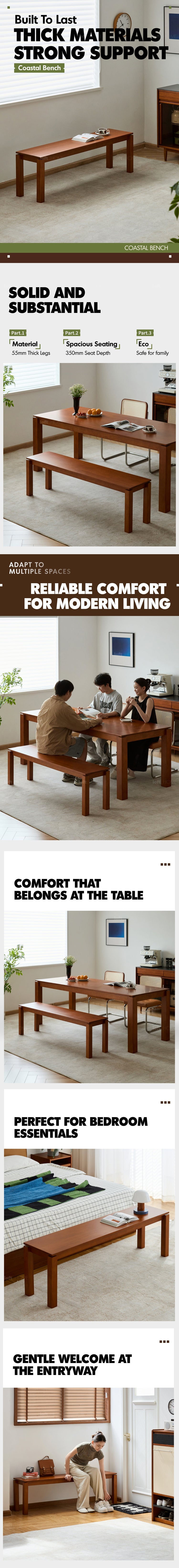 Bauhaus Boxwood Dining Bench COASTAL Good to Know Preview-1