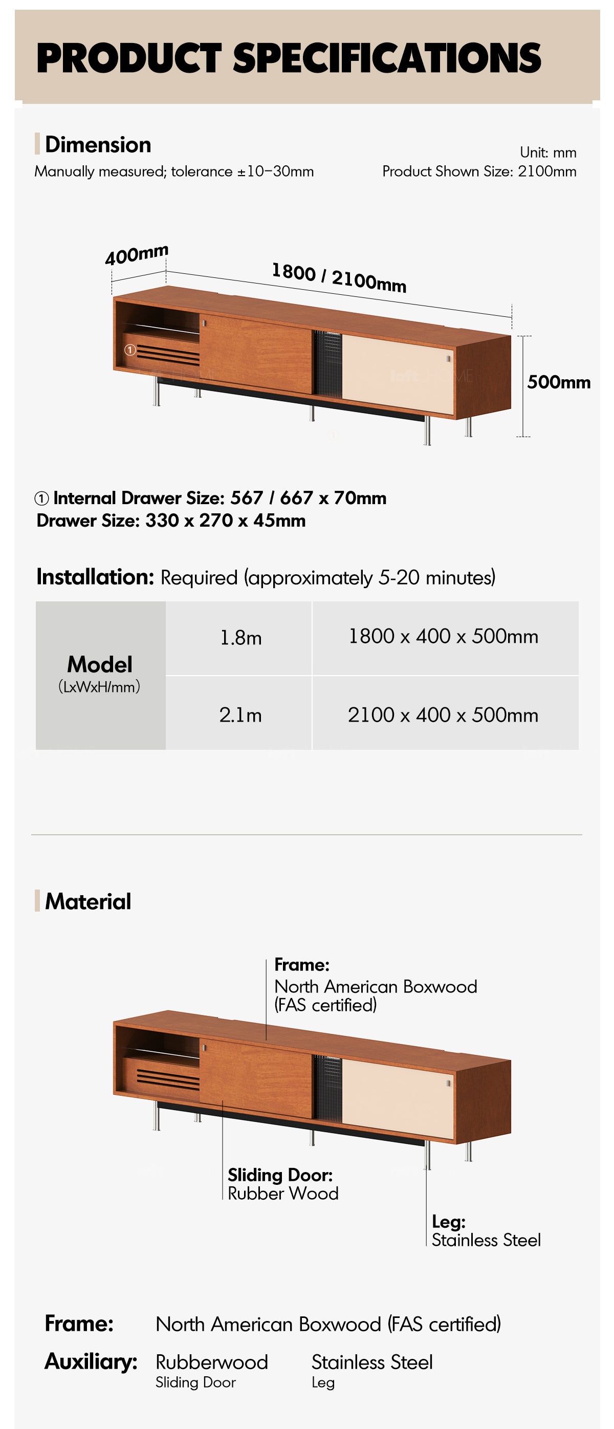 Bauhaus Boxwood TV Console PINECONE More Details and Instruction_11