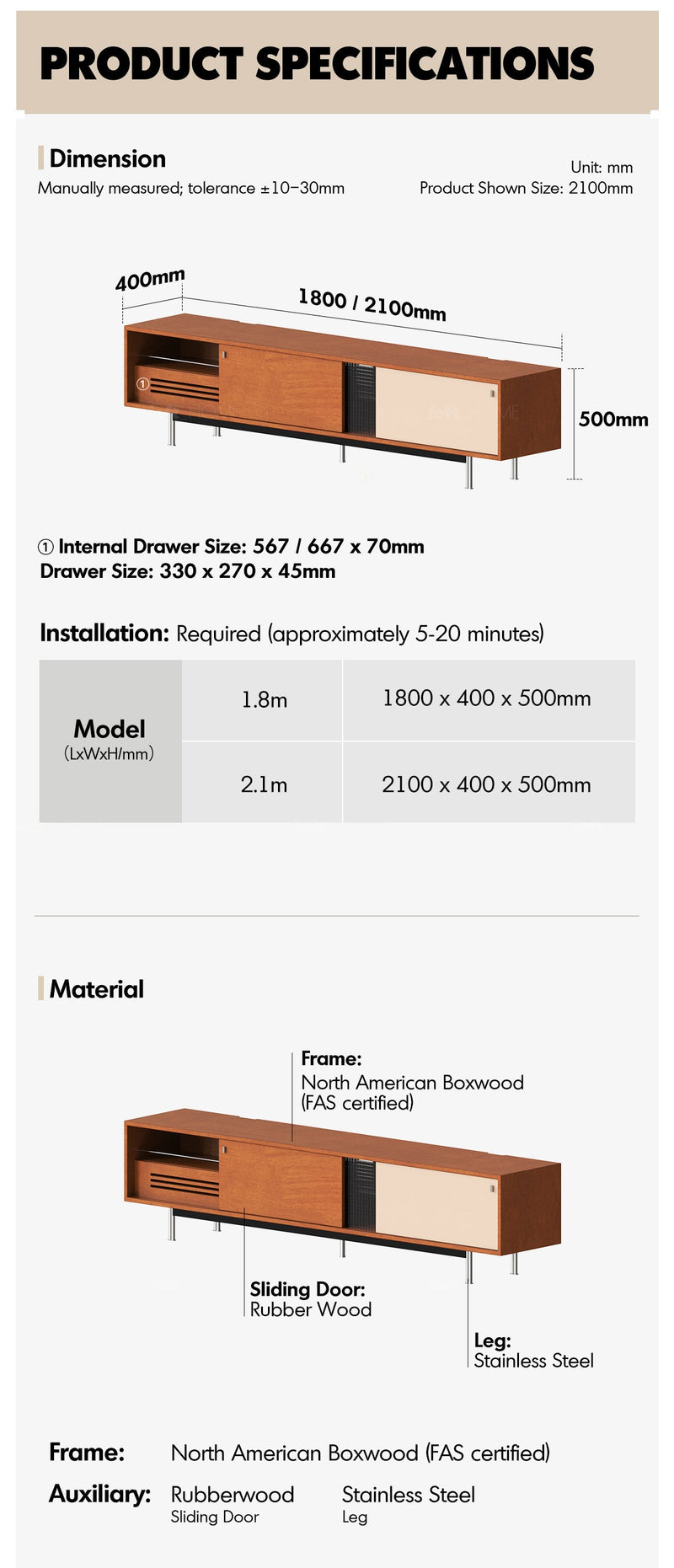 Bauhaus Boxwood TV Console PINECONE More Details and Instruction_11
