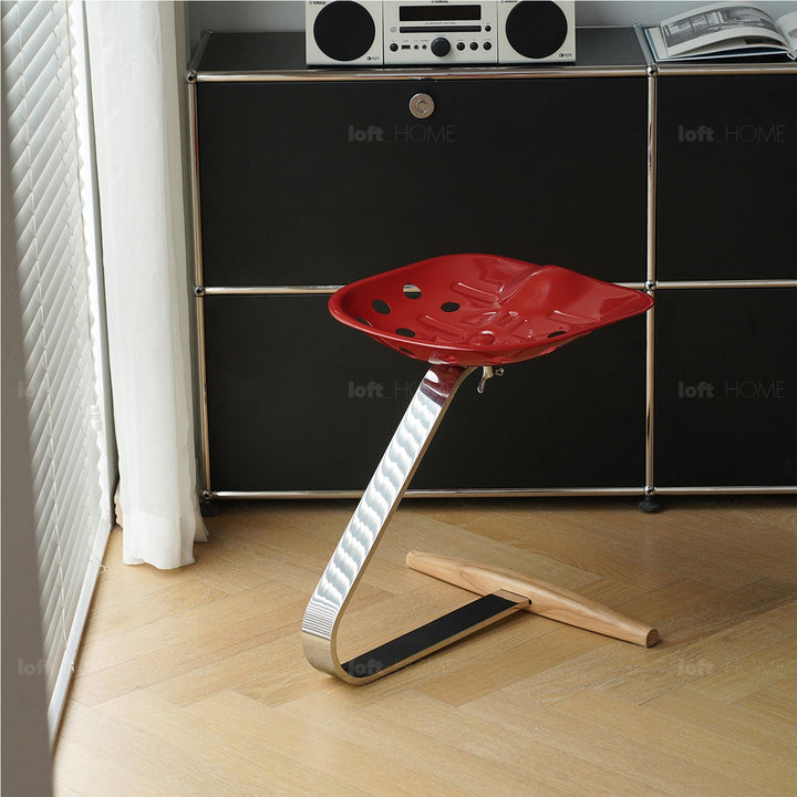 Industrial Steel Stool MEZZADRO