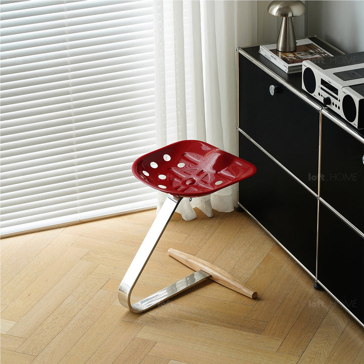 Bauhaus steel stool mezzadro in still life.