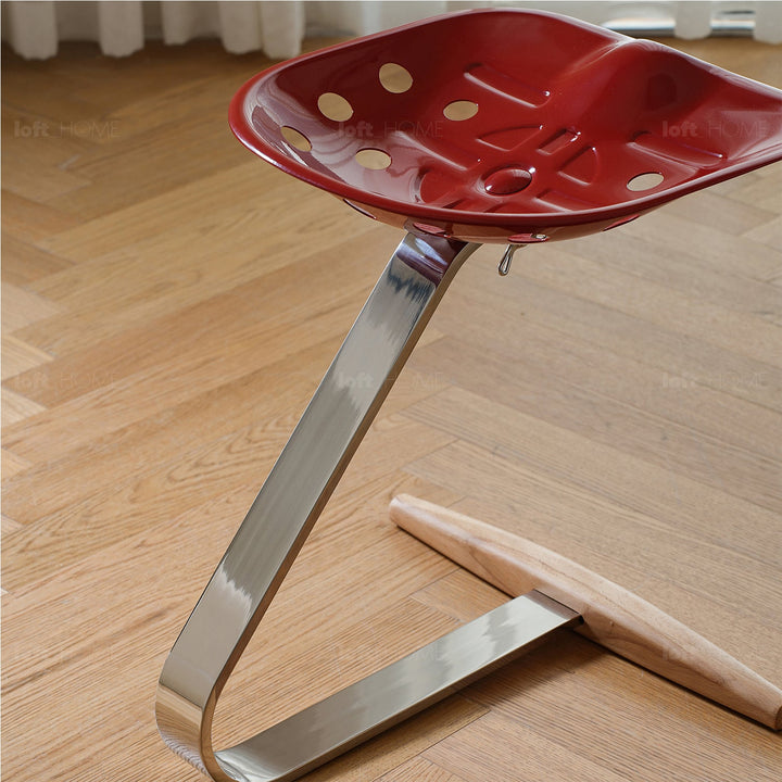 Bauhaus steel stool mezzadro conceptual design.