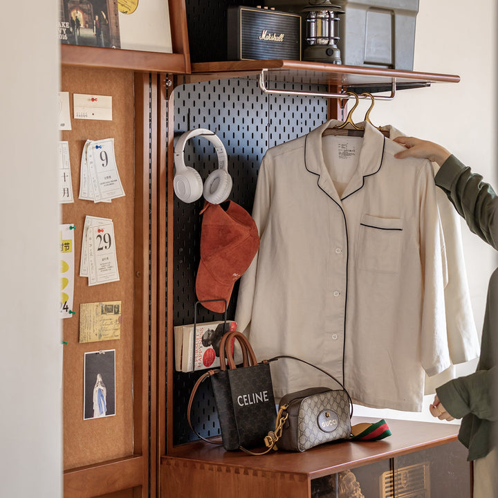 Vintage Boxwood Modular Hanging Wall Shelf System MUSE