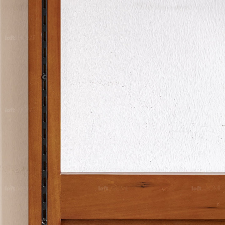 Vintage boxwood modular hanging wall shelf system muse detail 4.
