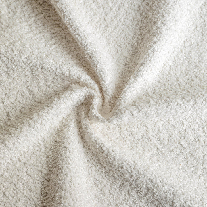 Cream Boucle Fabric Office Chair INS