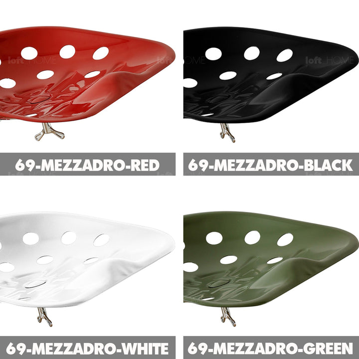 Industrial Steel Stool MEZZADRO