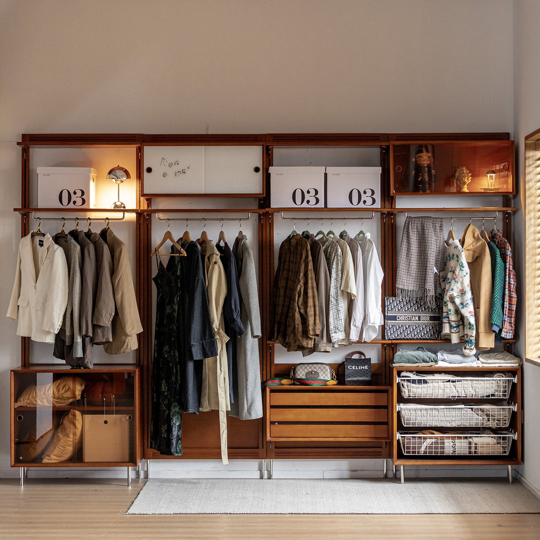 Vintage Boxwood Modular Hanging Wall Shelf System MUSE