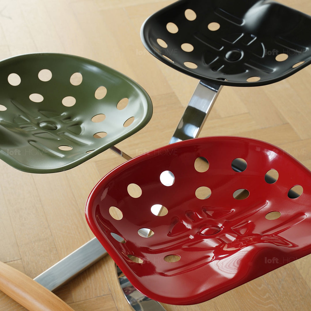 Industrial Steel Stool MEZZADRO