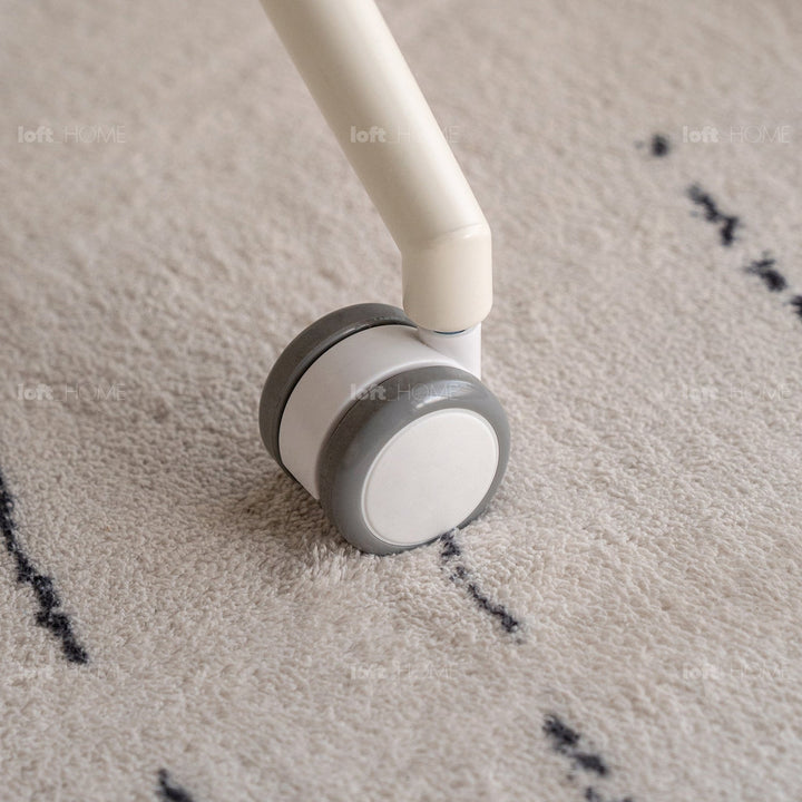 Cream Boucle Fabric Office Chair INS