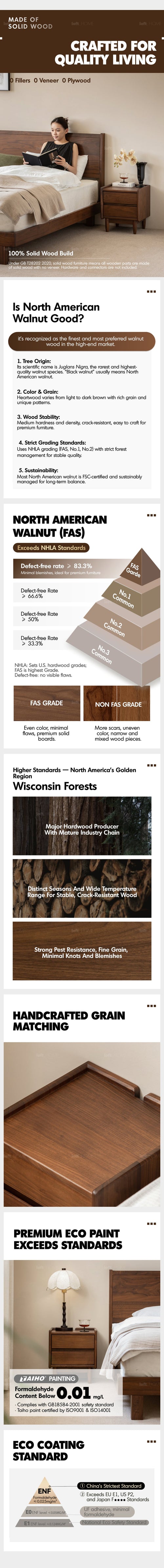 Japandi Walnut Wood Side Table VISTA Good to Know Preview-3