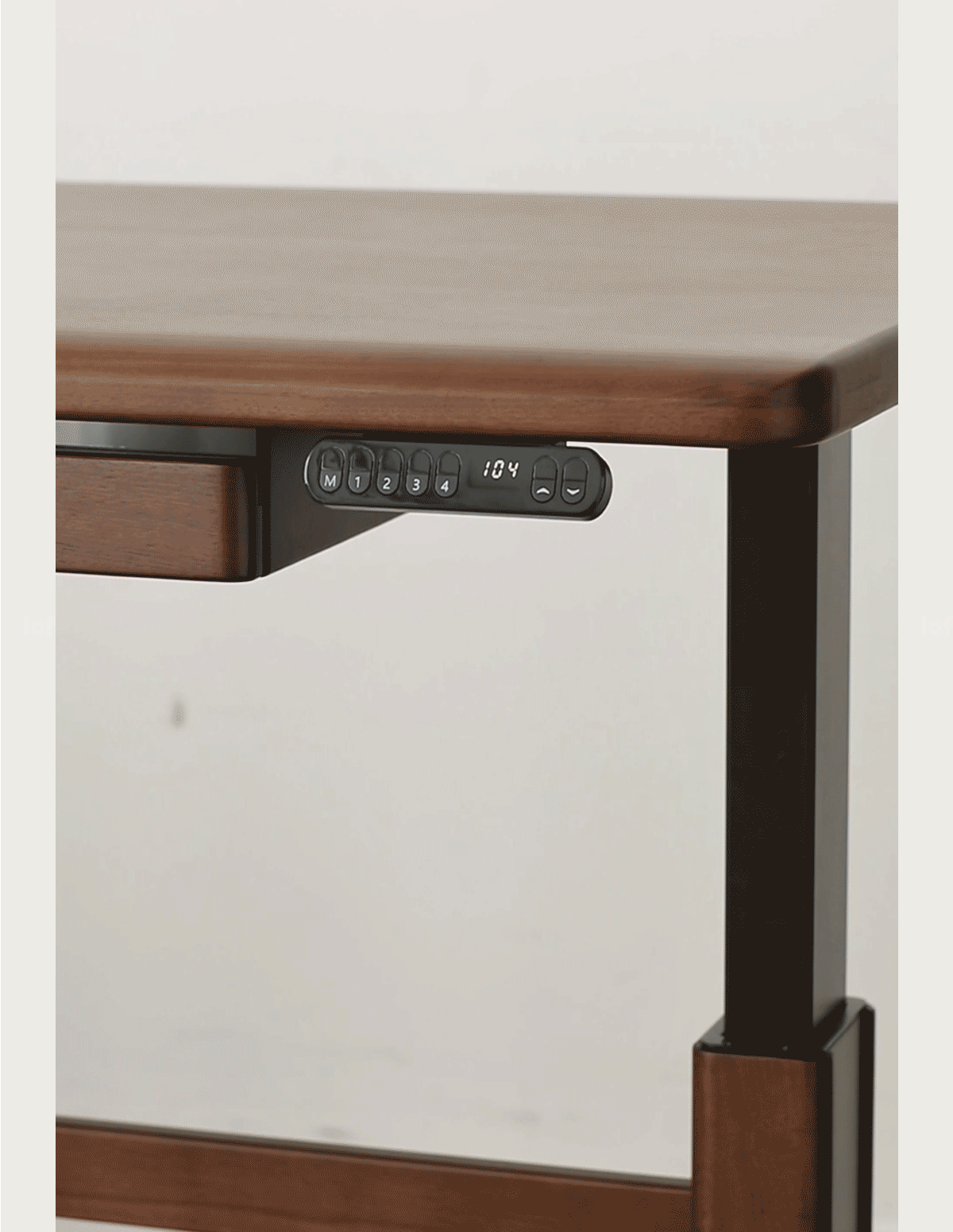 Japandi Walnut Wood Electric Height Adjustable Study Table CLOUD LIFTING More Details and Instruction_8