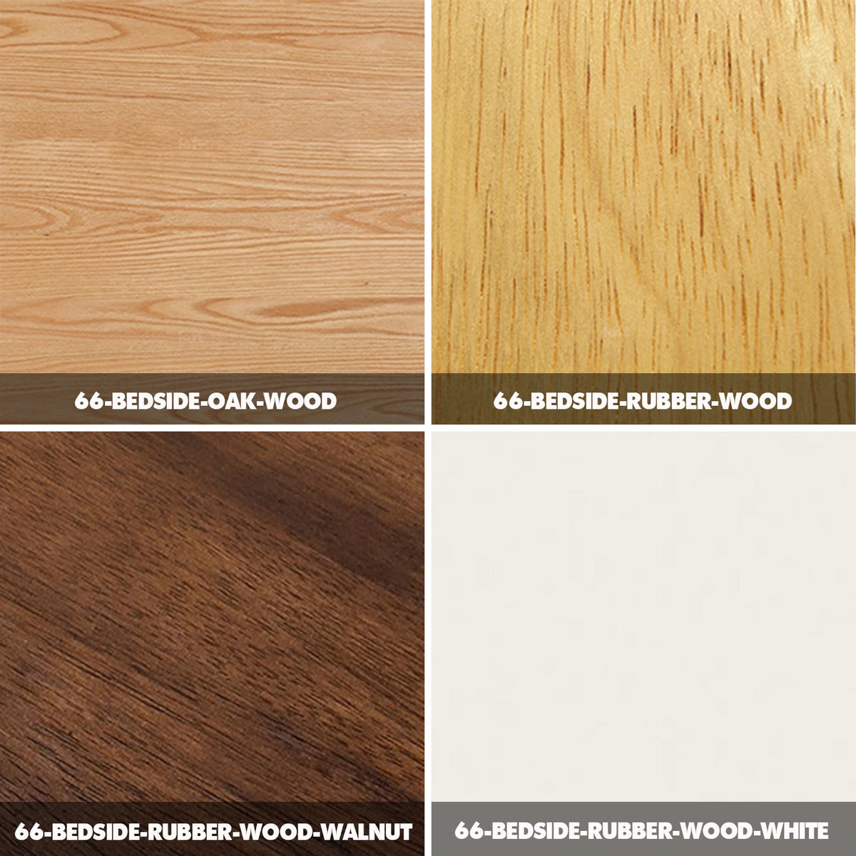 Scandinavian Wood Side Table BESIDE Color Swatches