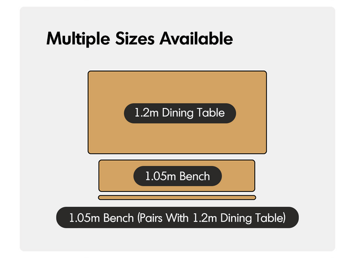 Scandinavian Oak Wood Mixed Weave Fabric Dining Bench PILLAR WALNUT