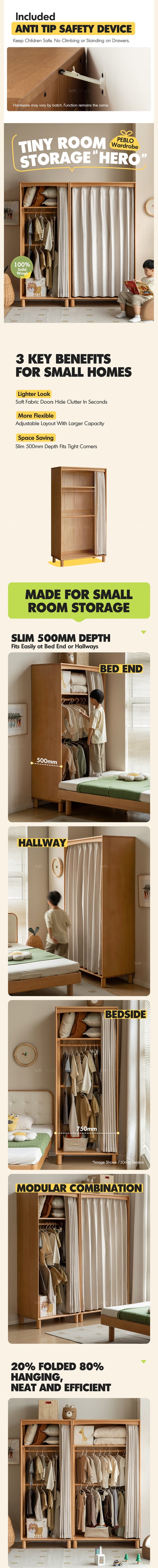 Scandinavian Beech Wood Wardrobe PEBLO Good to Know Preview-1