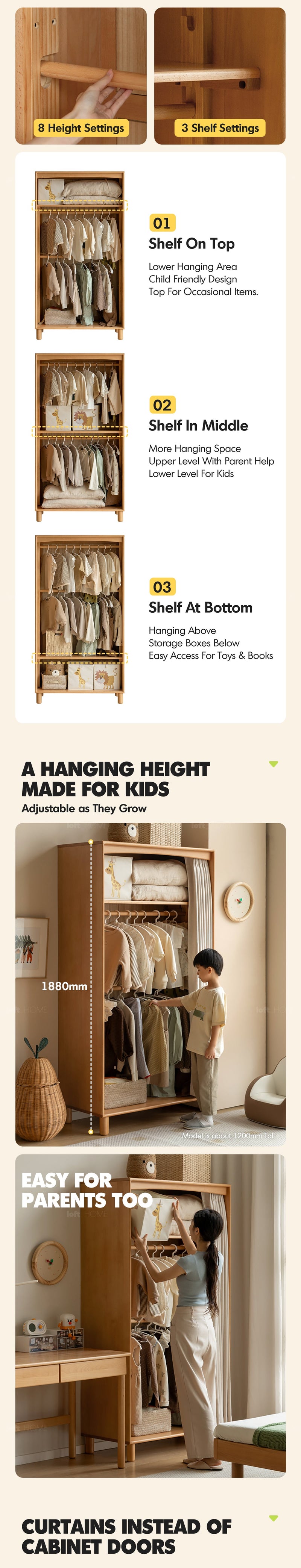 Scandinavian Beech Wood Wardrobe PEBLO More Details and Instruction_3