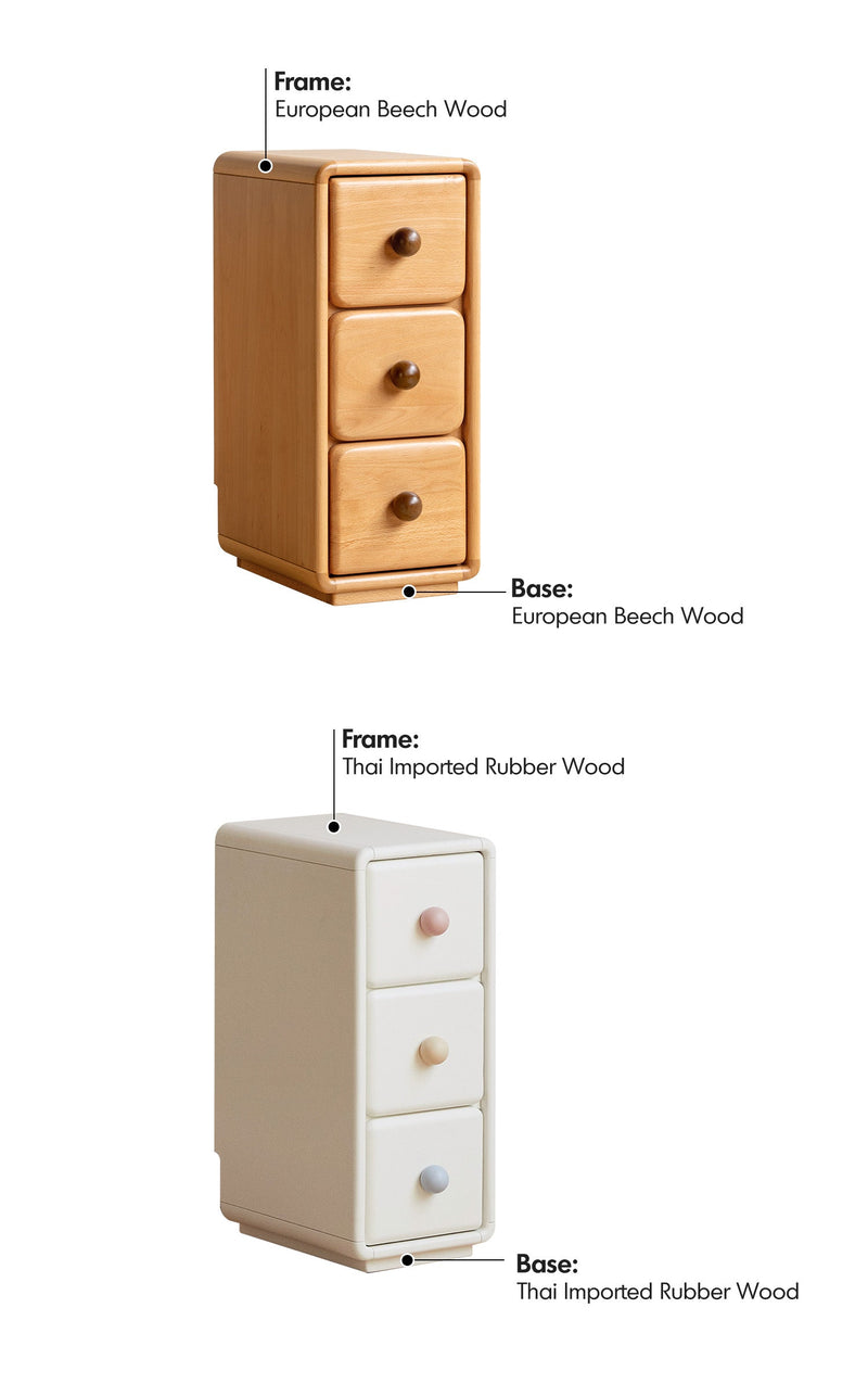 more material details of Scandinavian Wood Kids Side Table YUNAE