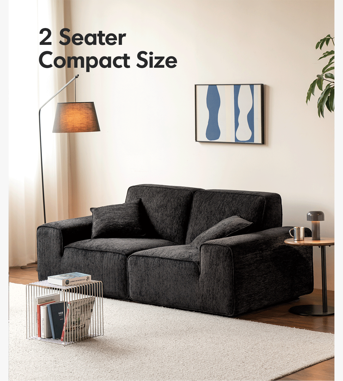 Minimalist Chenille Velvet Fabric 3 Seater Sofa TUFTY TIME More Details and Instruction_10