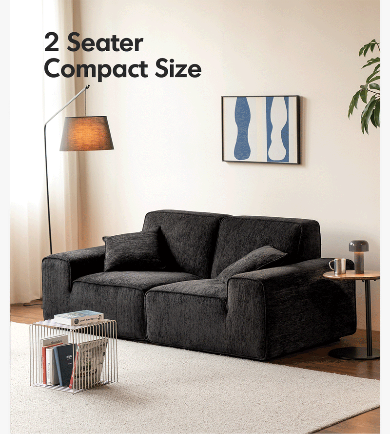 Minimalist Chenille Velvet Fabric 3 Seater Sofa TUFTY TIME More Details and Instruction_10