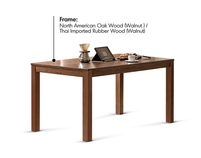 more material details of Scandinavian Oak Wood Dining Table WALDEN