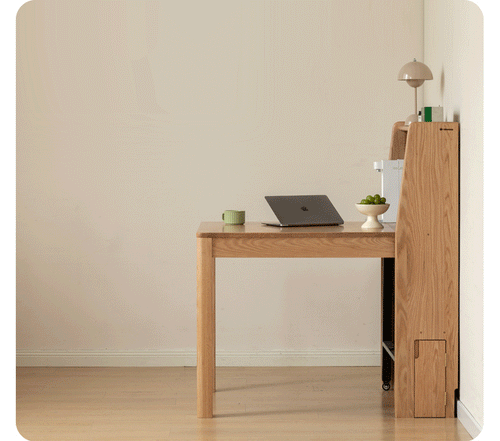 Scandinavian Oak Wood Extendable Dining Table With Shelf NEST Good to Know Preview-2
