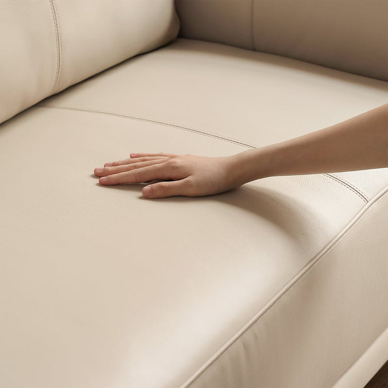 more color details of Modern Genuine Leather 2 Seater Sofa Bed LINEA