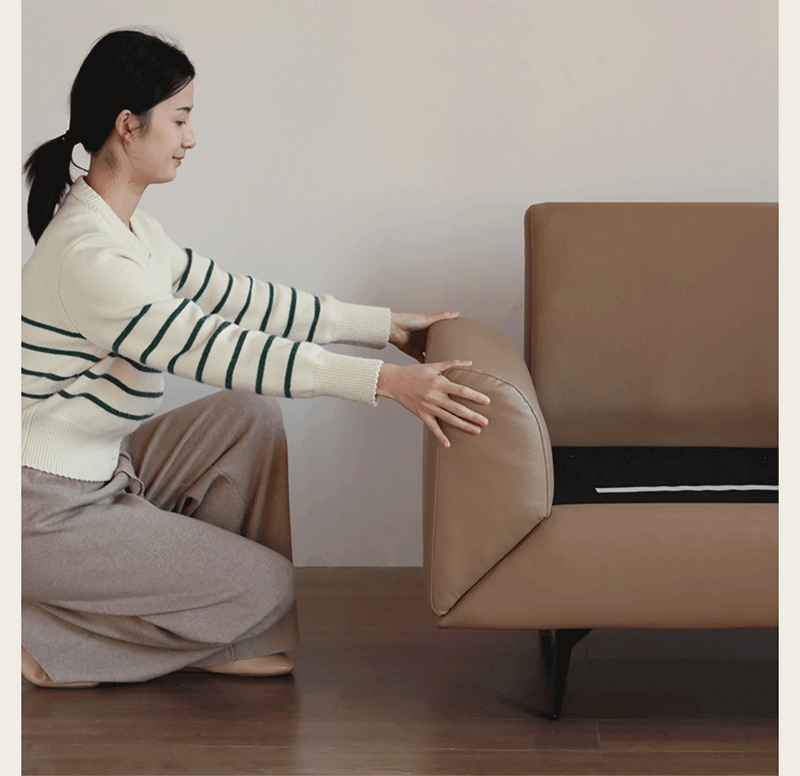 more product details and feature of Modern Velvet Fabric PU Leather 2 Seater Sofa Bed FLIPEN