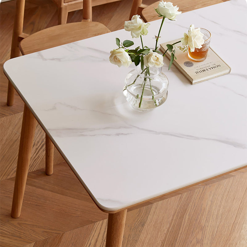 more color details of Scandinavian Oak Wood Sintered Stone Dining Table FORME