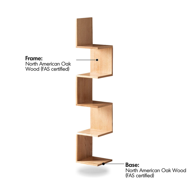 more material details of Scandinavian Beech Wood Corner Shelf PITTSBURGH