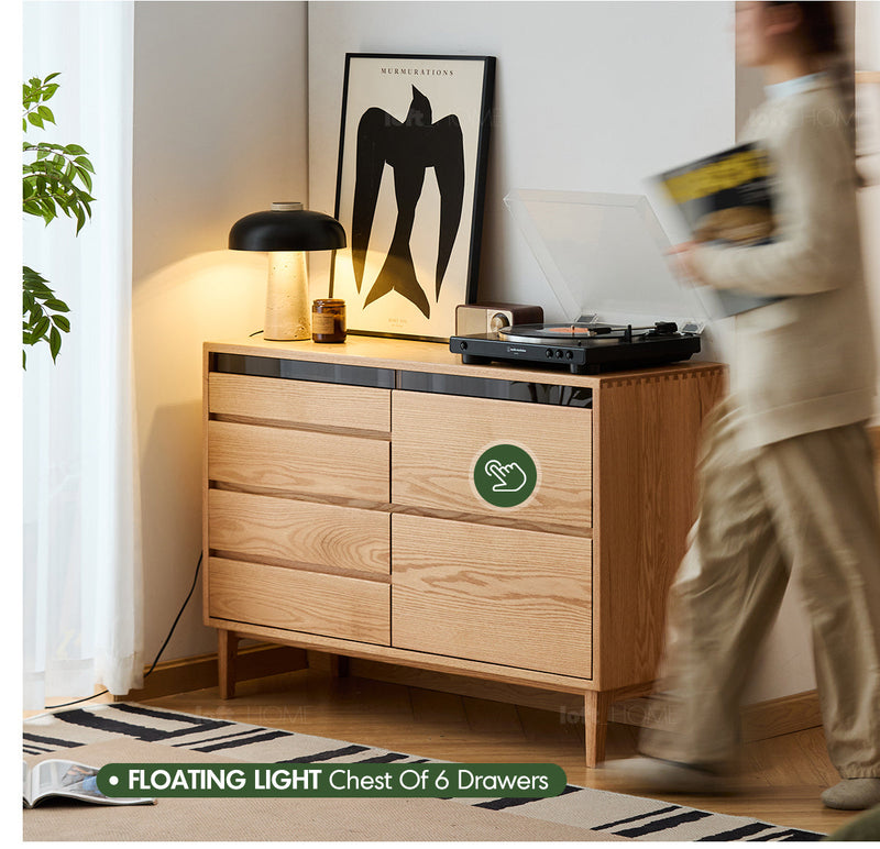 more product details and feature of Scandinavian Oak Wood TV Console BERRY